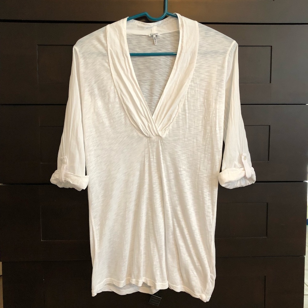 Women’s sanctuary white pullover Henley top